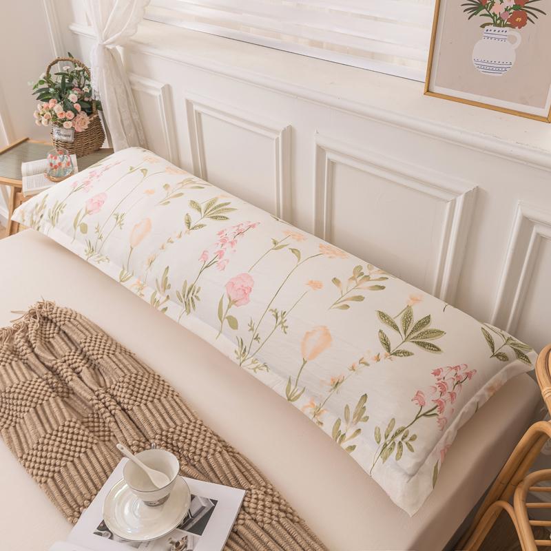 1 Pc Lover Printed Long Pillowcase Decorative for Home,Pillowcases for Bed of 150 Cm,Double Lover Sleeping Pillow Cover 180 Cm 48x120cm(19x47Inch)