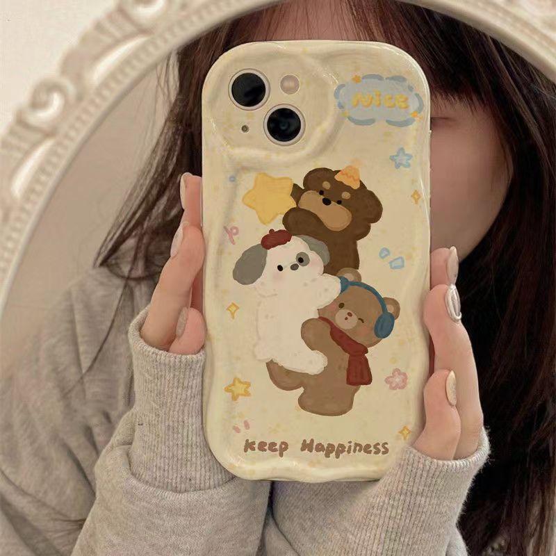 

Тюльпаны Snow Mountain, подходящие для iPhone 16pro, чехол для мобильного телефона 15, женский Apple 14promax/13, кремовый узор iPhone 6 plus