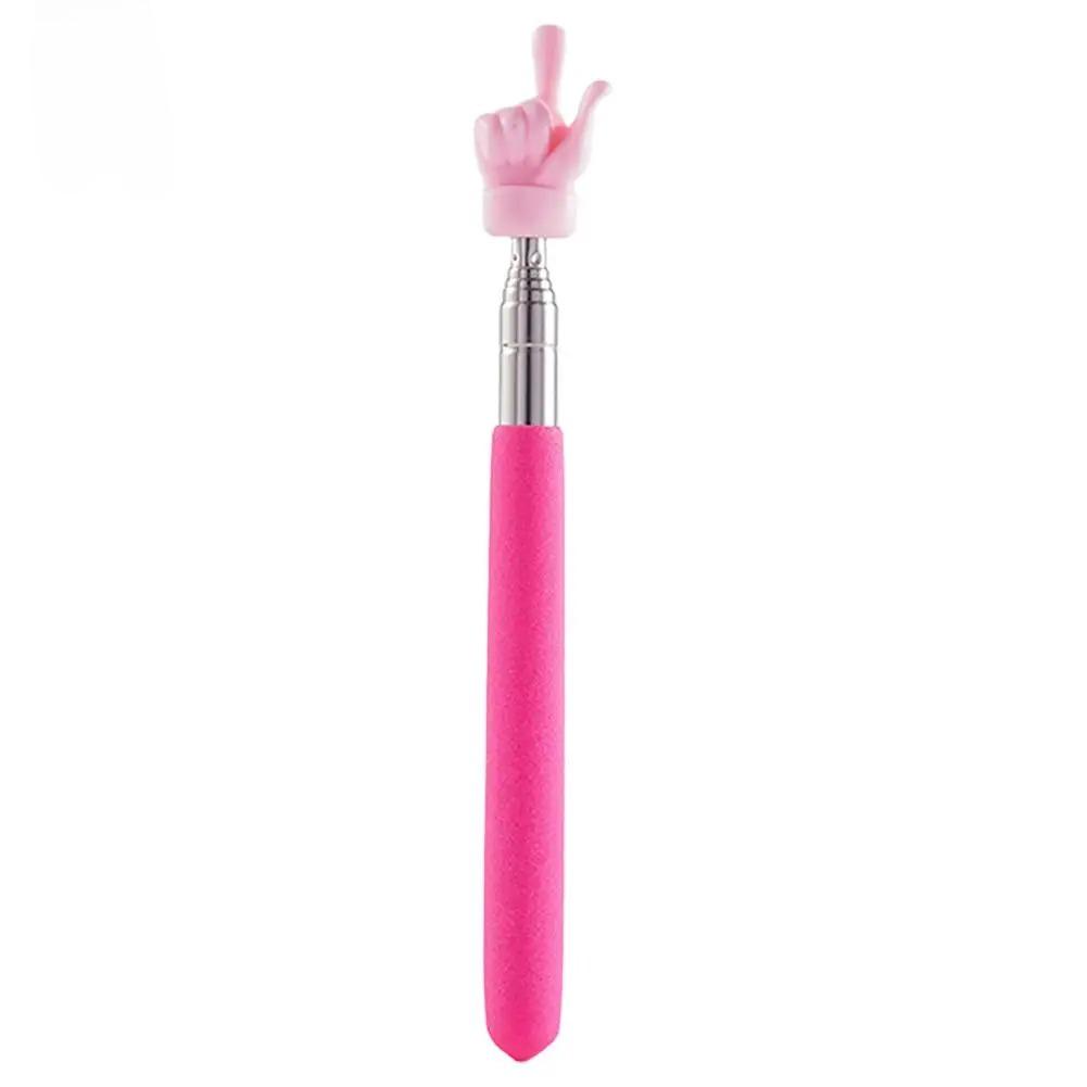 1pc Retractable Stainless Steel Pointer Stick, with Non-Slip Grip, Telescopic Design for Classroom, Professional Presentation