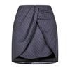Off White Womens/Ladies Pinstripe Wool Blend Slim Mini Skirt