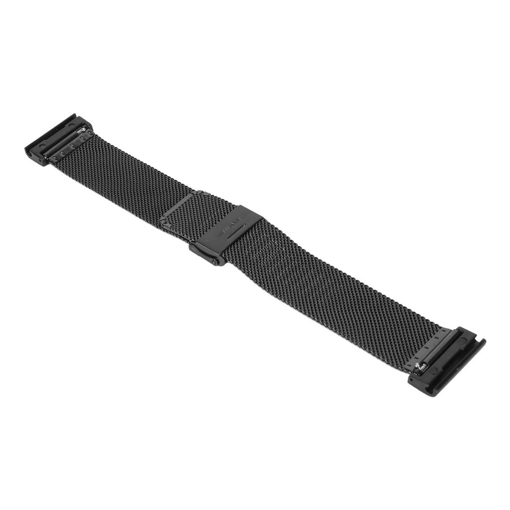 Stainless Steel Mesh Watch Strap Adjustable Quick Release Watch Band 26mm Fit for Garmin Fenix 7X 6X 5X Black
