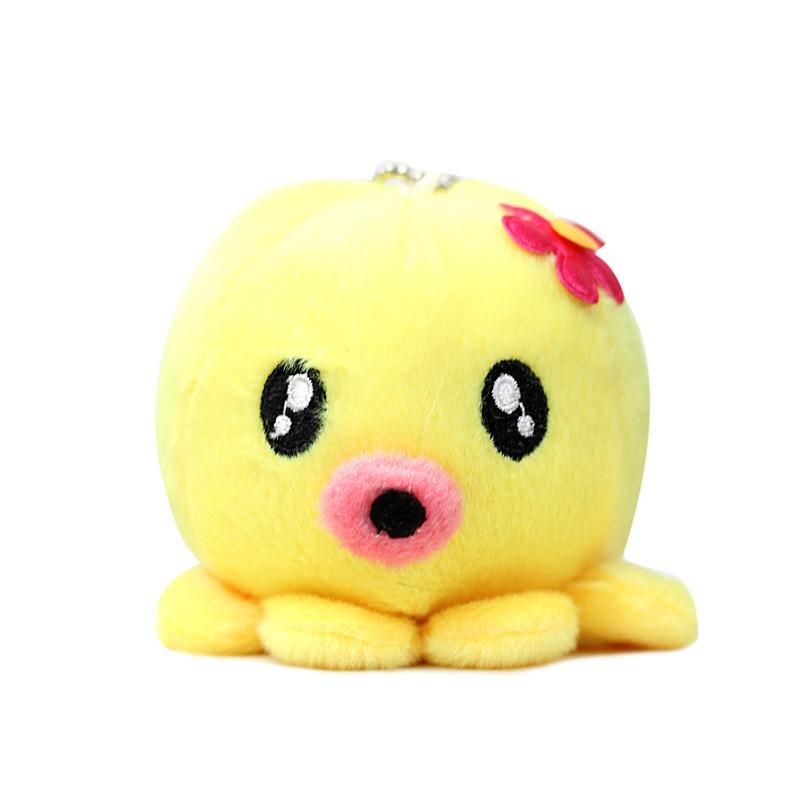 Adorable Octopus Plush Doll Keychain Cute Stuffed Animal Short Plush Toy For Bags