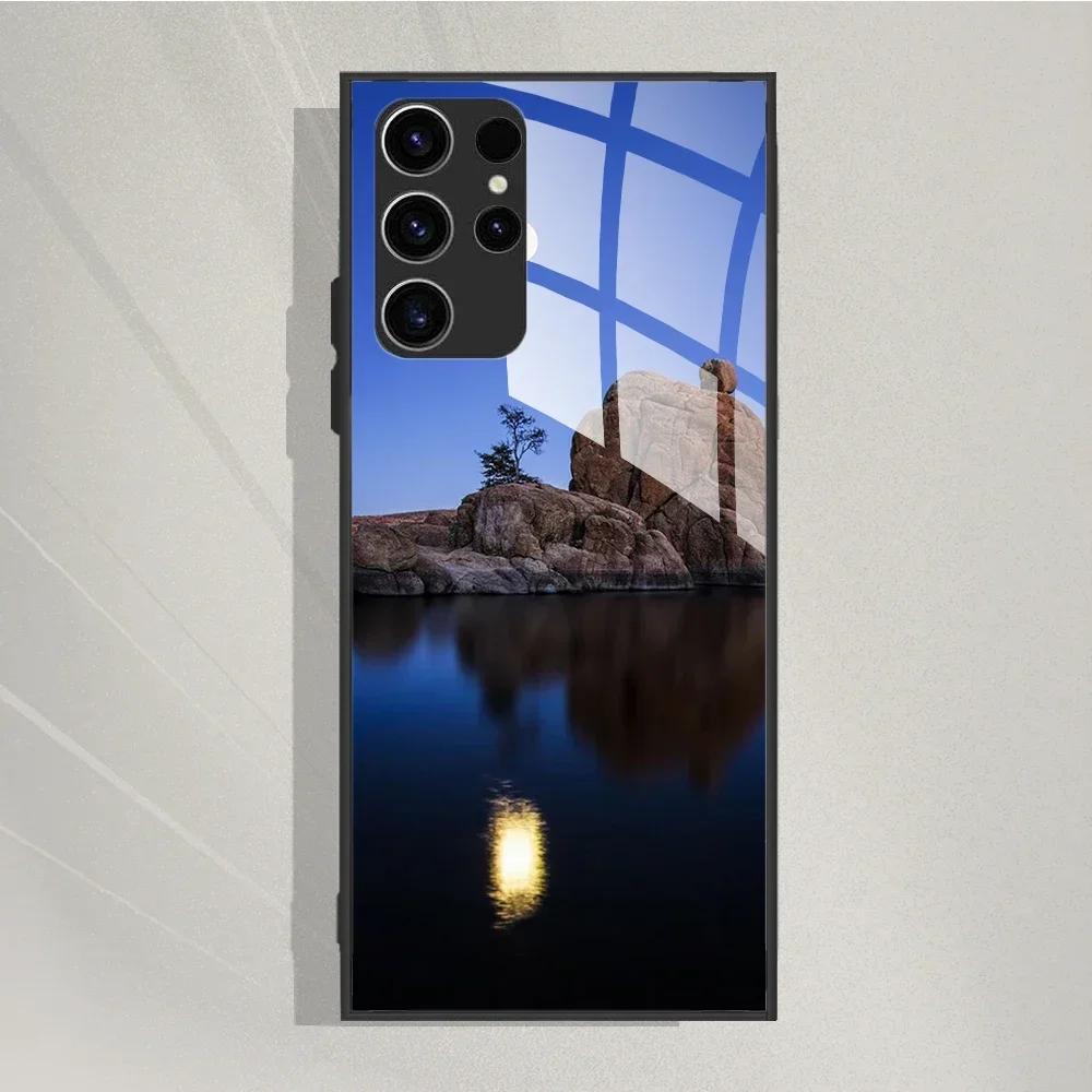 For Samsung Galaxy S25 Ultra Case Tempered Glass Case Cool Painted Phone Cases For Samsung S25 Ultra Cover S25ultra 5G Fundas