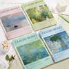 Detachable Core Binder Ring Notepad Monet Oil Paint Spiral Bound Notebook  Office School