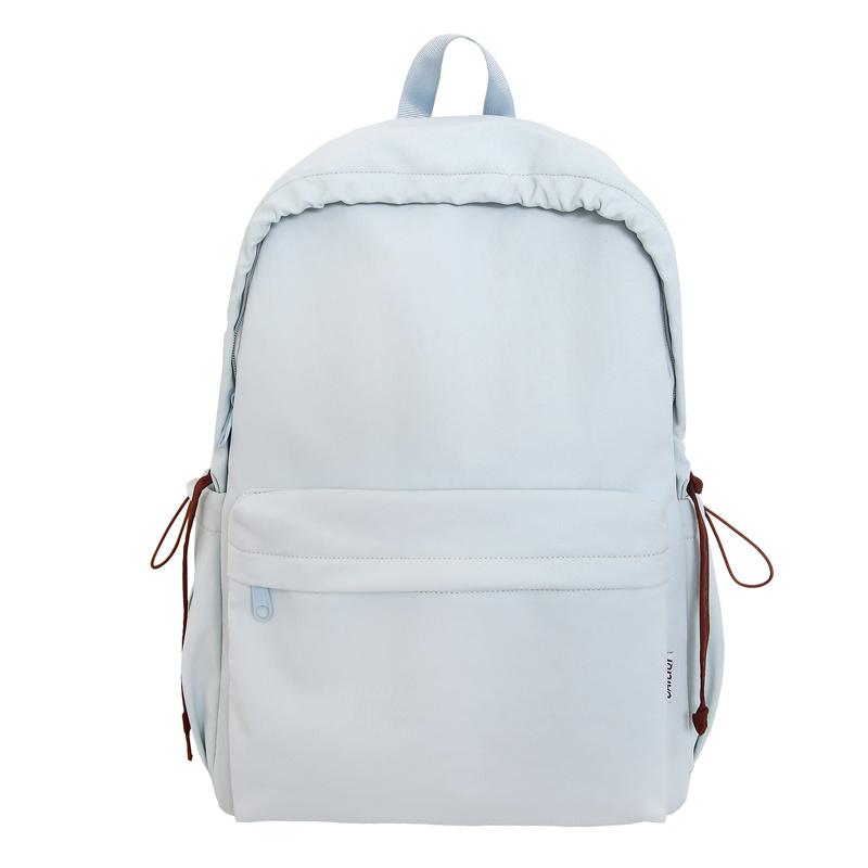 

Женский однотонный рюкзак большой вместимости, студенческий рюкзак для школьников и студентов Small синий