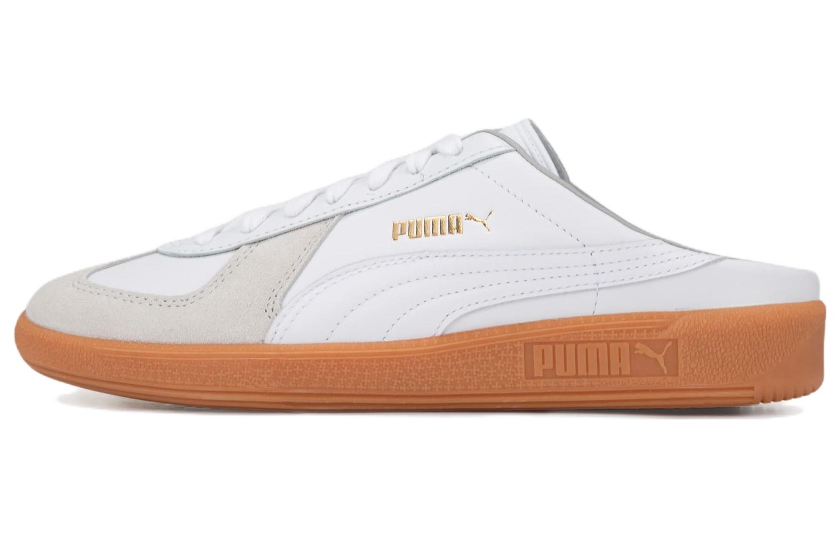 PUMA Army Trainer Mule Gray White Brown 387824-01 37.5