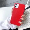 Smooth Faux Leather Stitched Edge Phone Case Shockproof Protective Cover for iPhone