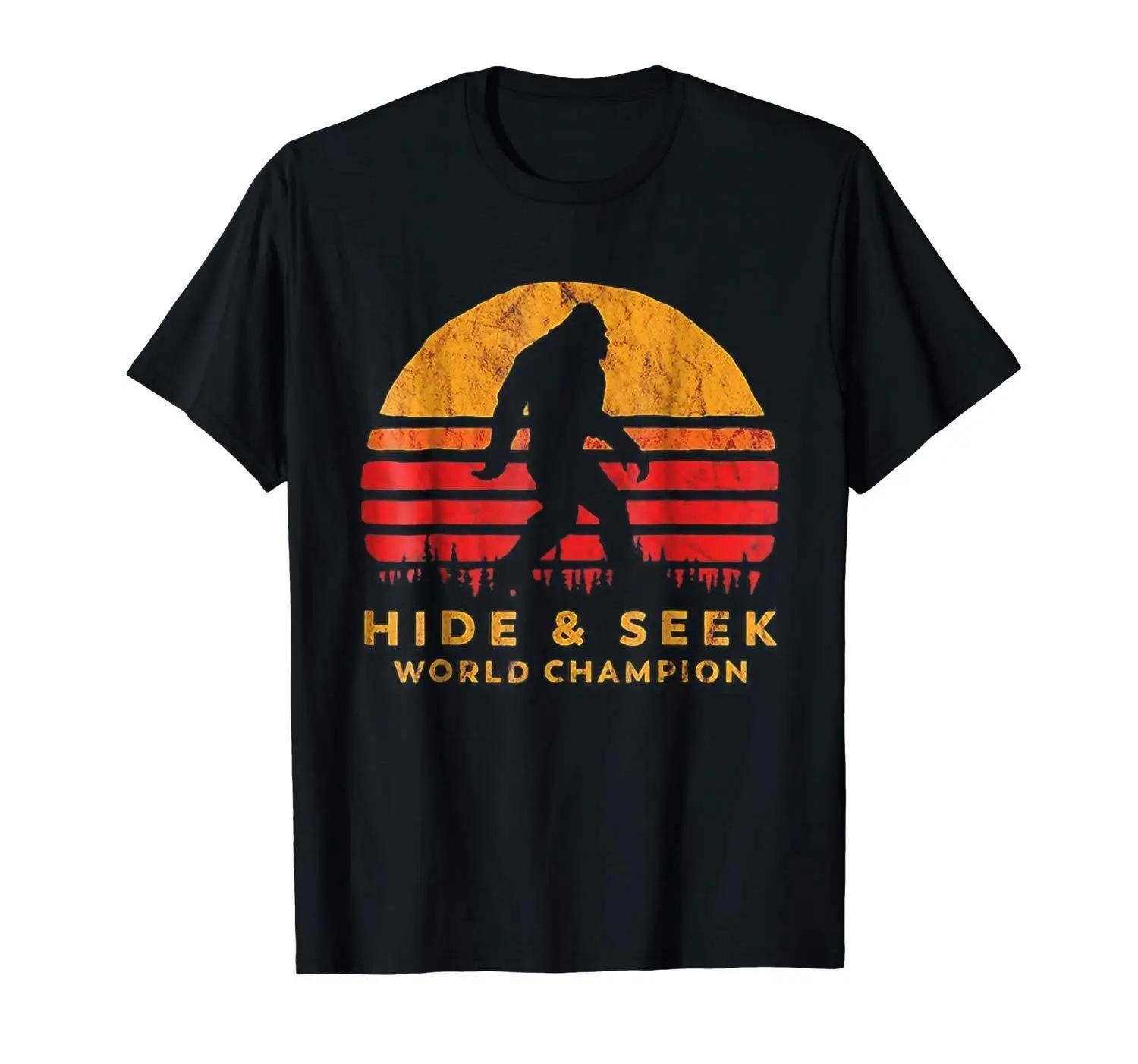 

Hot Sale Hide And Seek World Champion Vintage Bigfoot T-Shirt 100% Cotton O-Neck Short Sleeve Casual Mens T-shirt Size S-3XL ... S разноцветный