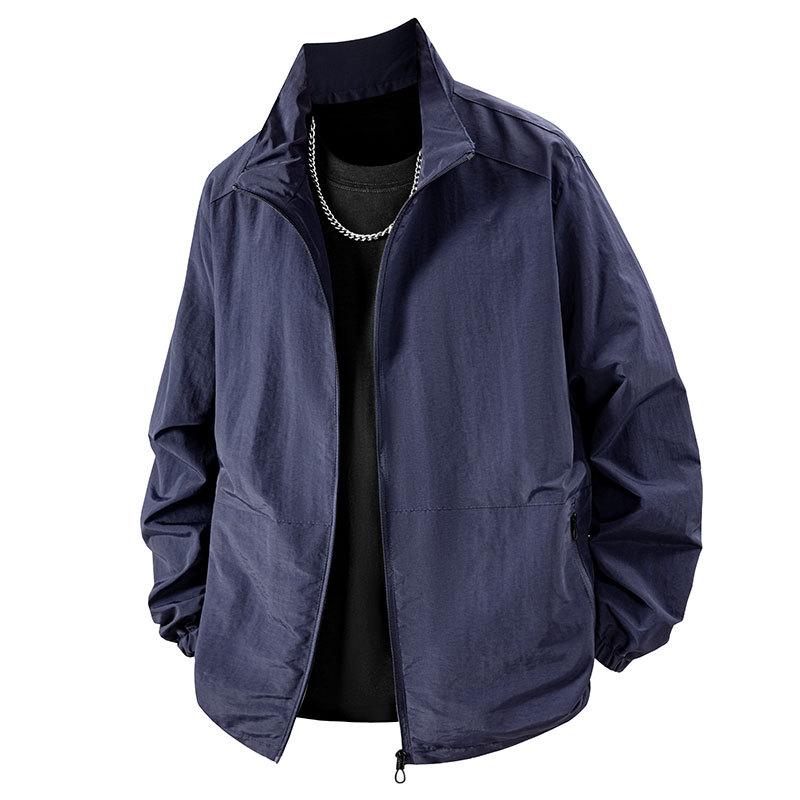 Autumn New Men's Stand-up Collar Tooling Jacket Outdoor Sports Jacket Leisure Travel Jacket