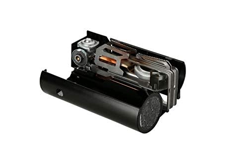 Snow Peak HOME & CAMP Burner (GS-600BK) - Black, Compact Tabletop Gas Stove for Outdoor Camping and Cooking (Includes Sticker)