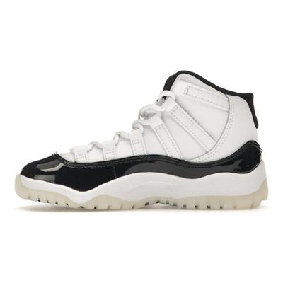 Air 11 Retro PS Dankbarkeit / Defining Moments Kinder-Sneaker Weiß Schwarz Metallic-Gold 378039-170