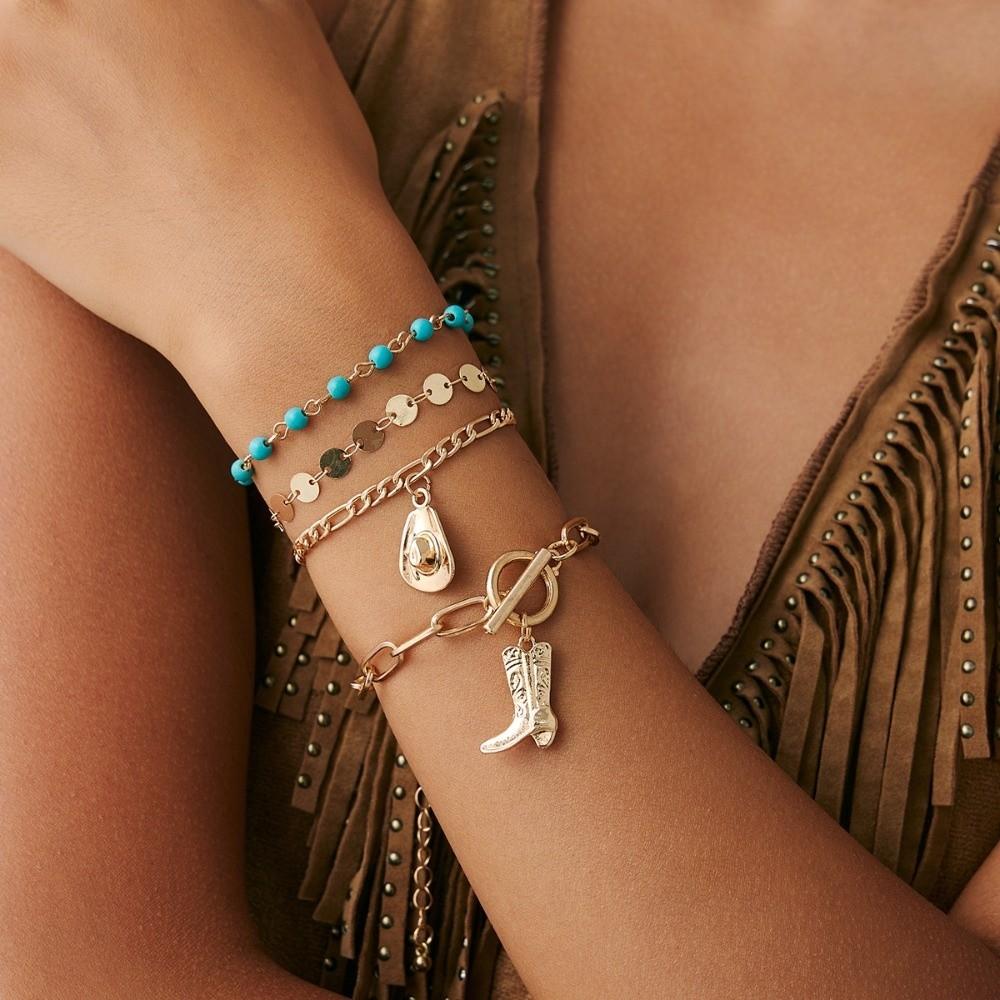 Ethnic Style Boho Necklace Necklace Set Multi-layer Necklace Personality Jewelry Set  Girls