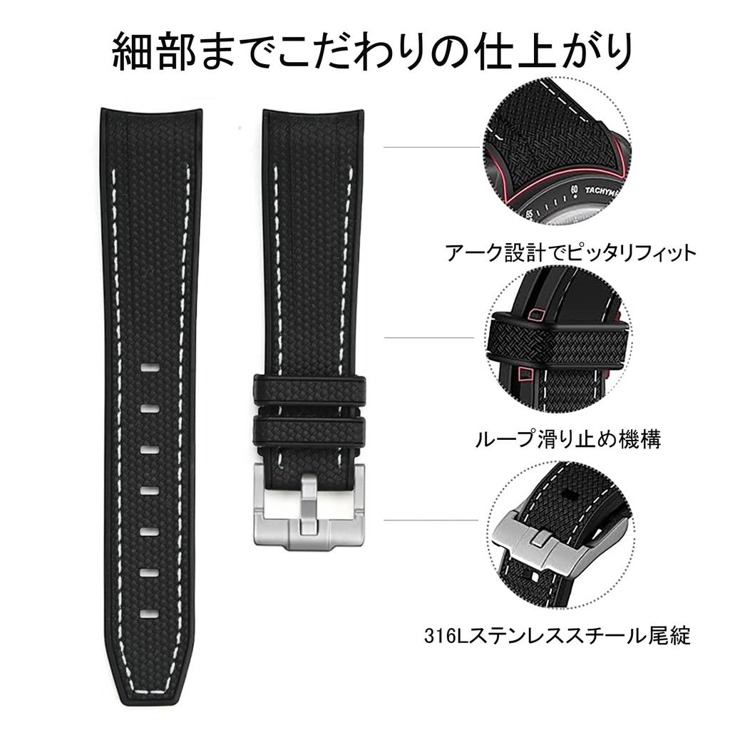 20mm Watch Band for and Rubber Watch Band with Silicone Waterproof and Includes Adjustment Tool and Spring Omega, Swatch, MoonSwatch, Omega,