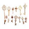 Set of 13 Vintages Metal Key Management Accessory Charms Mixed Retro Style for Keys Decorative Pendants Gift Practical