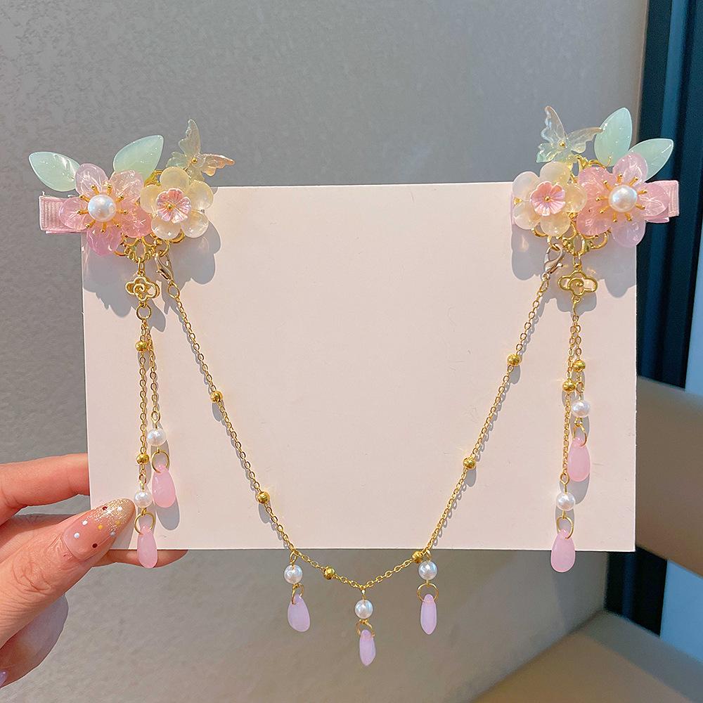 

Girls Hanfu Headdress with Tassel Hairpin & Bindi – Ancient Chinese Princess Style