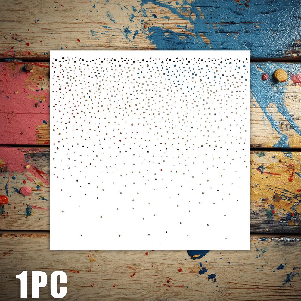 Artistic Pattern Stencil for Journal Decoration - PET Material, Masking & Spray Painting Template