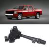 Automotive Combination Assembly for Faulty Turn Signal and Windshield Wiper Functions, Part 15849313 with White Symbols and Black Plastic Housing