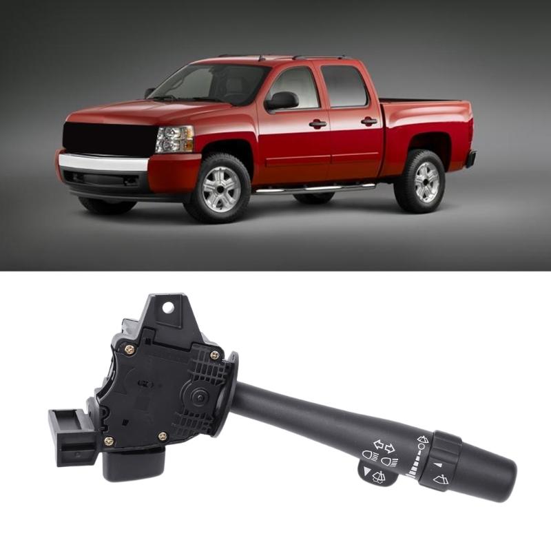 Automotive Combination Assembly for Faulty Turn Signal and Windshield Wiper Functions, Part 15849313 with White Symbols and Black Plastic Housing