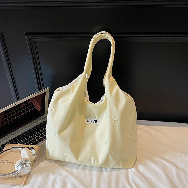 Female tote new fashion women's bag student class large capacity armpit shoulder handbag