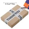 Cute Colorful Packaging Tape High Strength High Viscosity Decorative Tape OPP Material Thank You Tape Letter Print