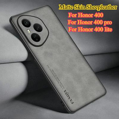 כיסוי קשיח מט דמוי עור כבש עבור Honor 400 Pro עבור Honor 400 Lite Honor400 הגנת מצלמה עמיד בזעזועים כיסוי מסגרת רכה