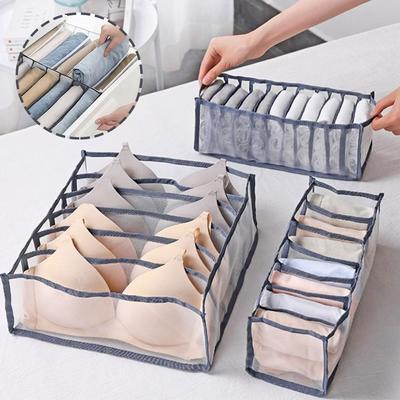 Home & Living Closet Bra Pouch Foldable Jeans Storage Box T-shirt Storage Bag Drawer Organizer