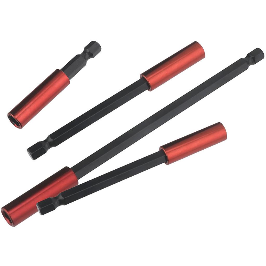3PCS Magnetischer Bohrer-Verlängerungshalter für Schlagschrauber, 14" Sechskantschaft S2 Stahl Magnetisch