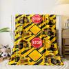 Construction Vehicles Stop Signs Blank Signs Blanket bedroom Blanket for Livingroom Couch lunch break Soft throw for Friend's festival Gift