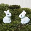 15 Pcs Lovely Miniature Mini Rabbit Resin Figurine Animal Decor Garden Fairy Ornament Flower Plant Pot Home