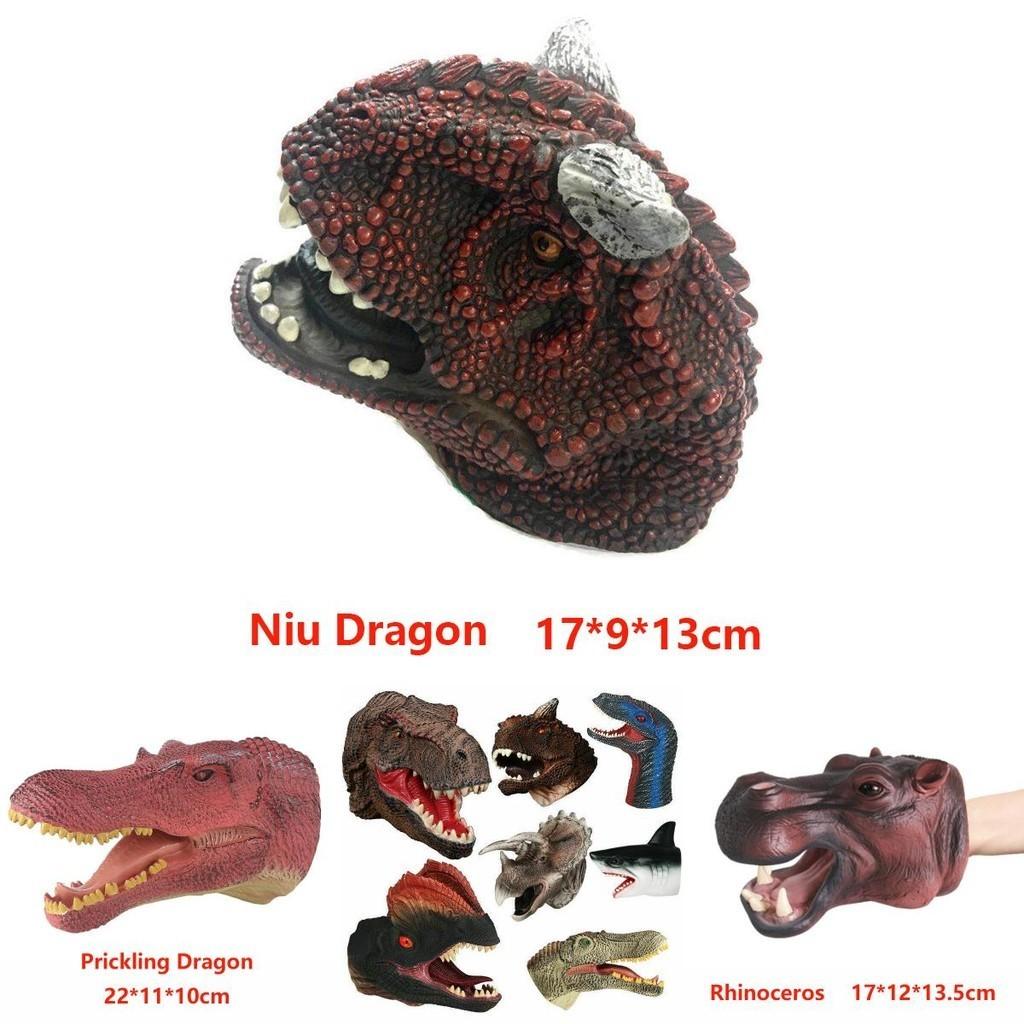 Realistic Animal Dinosaur Hand Puppet For Kids Soft Plastic Educational Toy