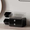 Desktop Cosmetics Storage Box Large Capacity Cosmetic Organizer with 2 Drawers Removable Multi-Compartment Box Makeup Organizer for Dresser