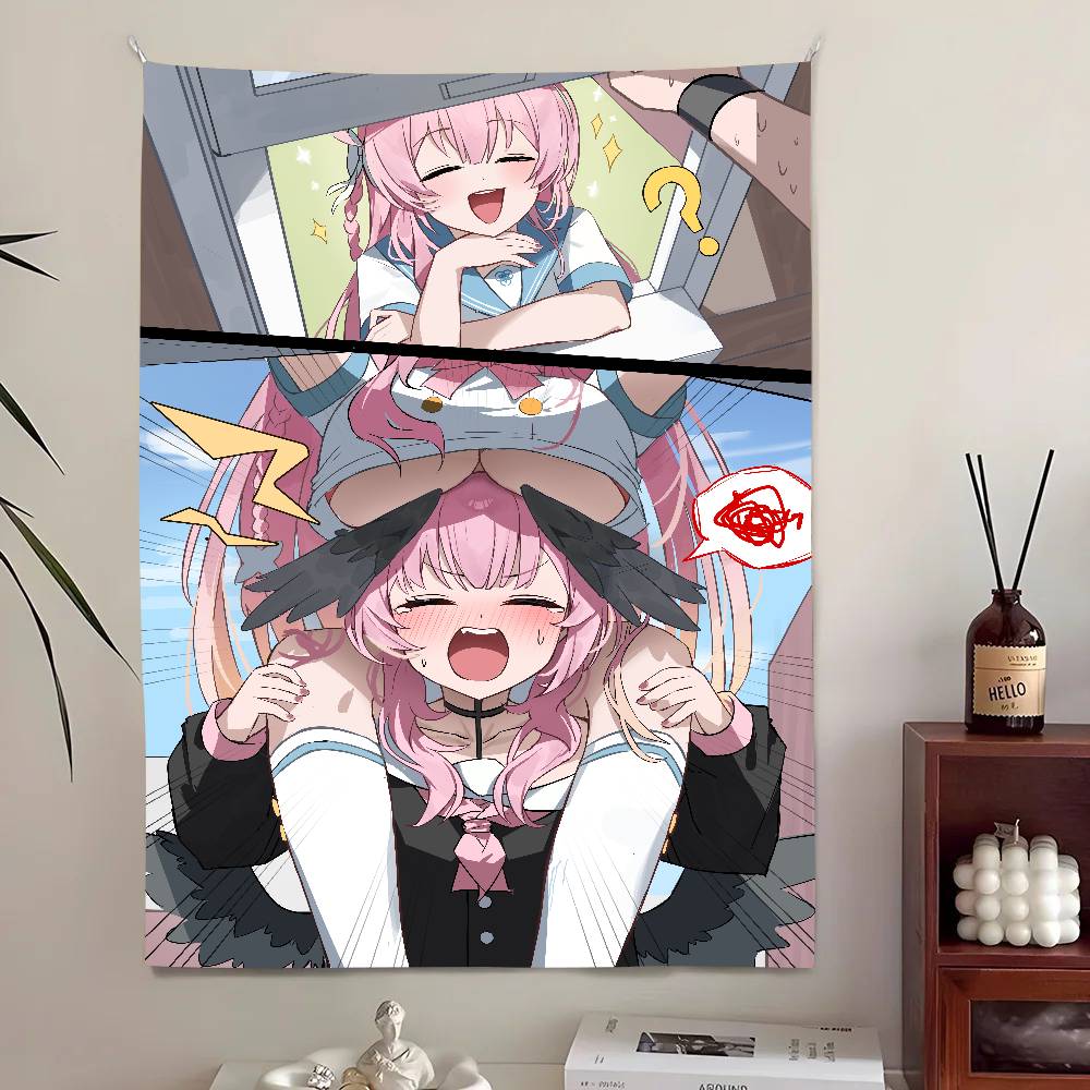 Heet Schattig Kawaii Meisje Urawa Hanako Blue Archive Populair Kamer Decoratie Wandkleed Kunstkamer Huisdecoratie Wandkunst Decor