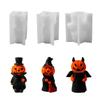 Flexible Silicone Mold Halloween Pumpkin Shaped Candle Molds Scented Aromatherapys Making Mould Handmade Ornament Mould
