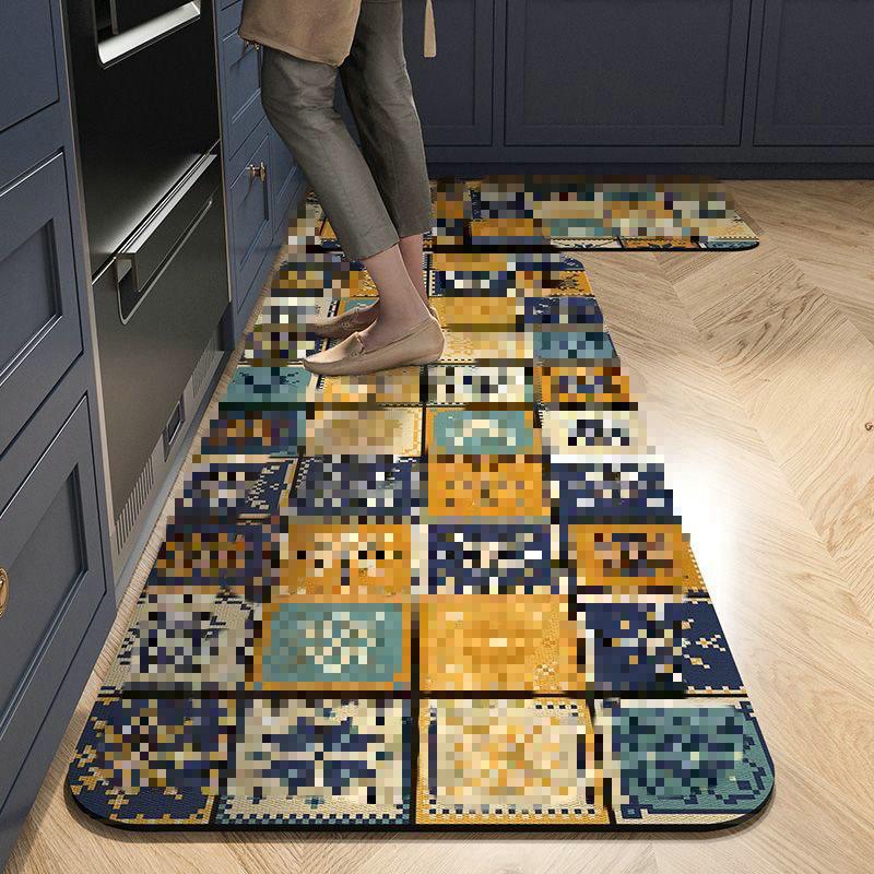 Kristal Fluweel Keuken Vloermat Antislip, Waterabsorberend, Oliebestendig, Niet Wasbaar. Huisdecoratie 40X120CM (1.3X3.9FT