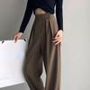Wide Leg Suit Pants Women Vintage Female Casual Office Lady High Wasit Black Fashion Classic Pants Oversize Trousers