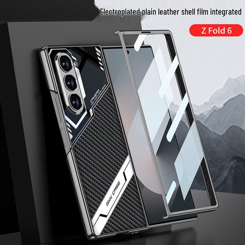 Samsung Z Fold6 Electroplated Leather Case - Anti-Drop, E-sports Design.