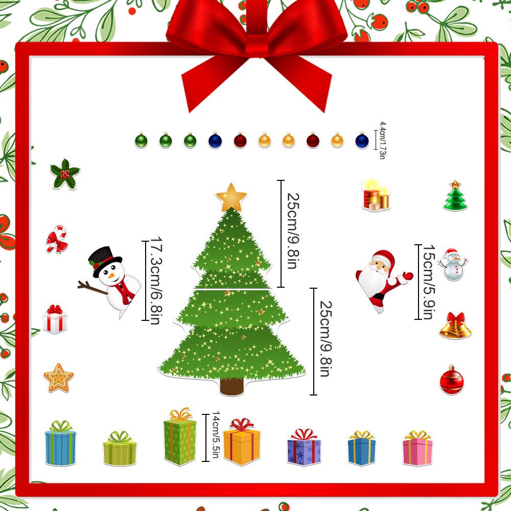 Magnetic Christmas Tree For Refrigerator Door Decor With Santa Reindeer Holiday Magnets Festive Fridge Metal Garage Stickers