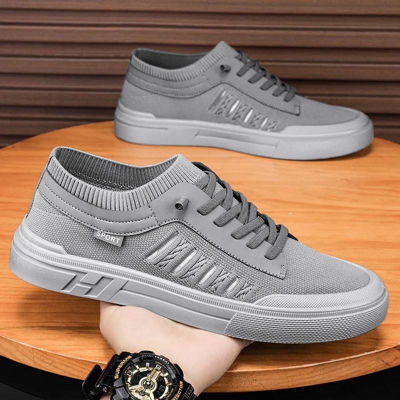 Fashion Men's Casual Shoes 2024 New Comfort Breathable Fashion Thick Sole Platform Soft Sole Anti Slip Sneakers Sports Shoes Board Shoes