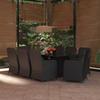 Day and Night - Day and Night Garden Dining Set 9 Pieces Black Synthetic Rattan