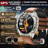 New Army grade TANK GPS Offline Maps Smart Watch 10ATM Waterproof Sports Compass Heart rate HD Bluetooth call Smart watch