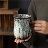Large Capacity Ceramic Cup Kiln Change Glaze Household Water Cup Retro Coffee Cup Gift Warm Ceramic Cup