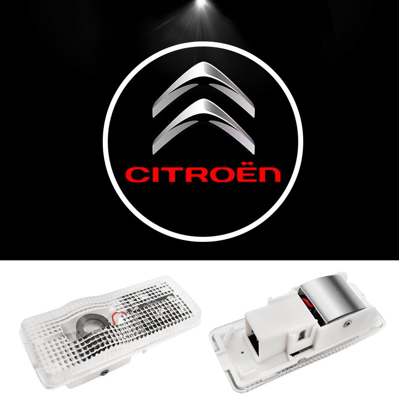 

2 шт. Светодиодные приветственные огни для дверей автомобиля, проектор логотипа для Citroen C2 C3 C4 C5 X7 C6 C7, лампа Призрачная тень , габаритный огонь, автомобильный аксессуар
