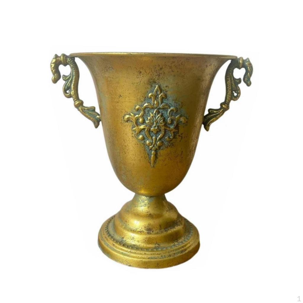 Pedestal Urn AntiqueStyle Vase with Base VintageInfluenced Tabletop for Wedding