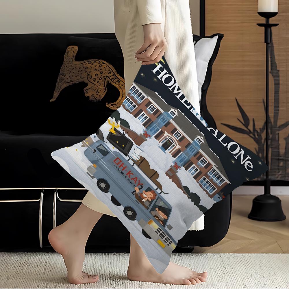 MOVIE Home Alone Christmas Pillow Gift Home Office Decoration Pillow Bedroom Sofa Car Cushion CoverPillow Case 16x16Inch