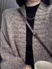 Autumn Winter V-Neck Pure Wool Mid-Length Women's Cashmere Cardigan Sweater