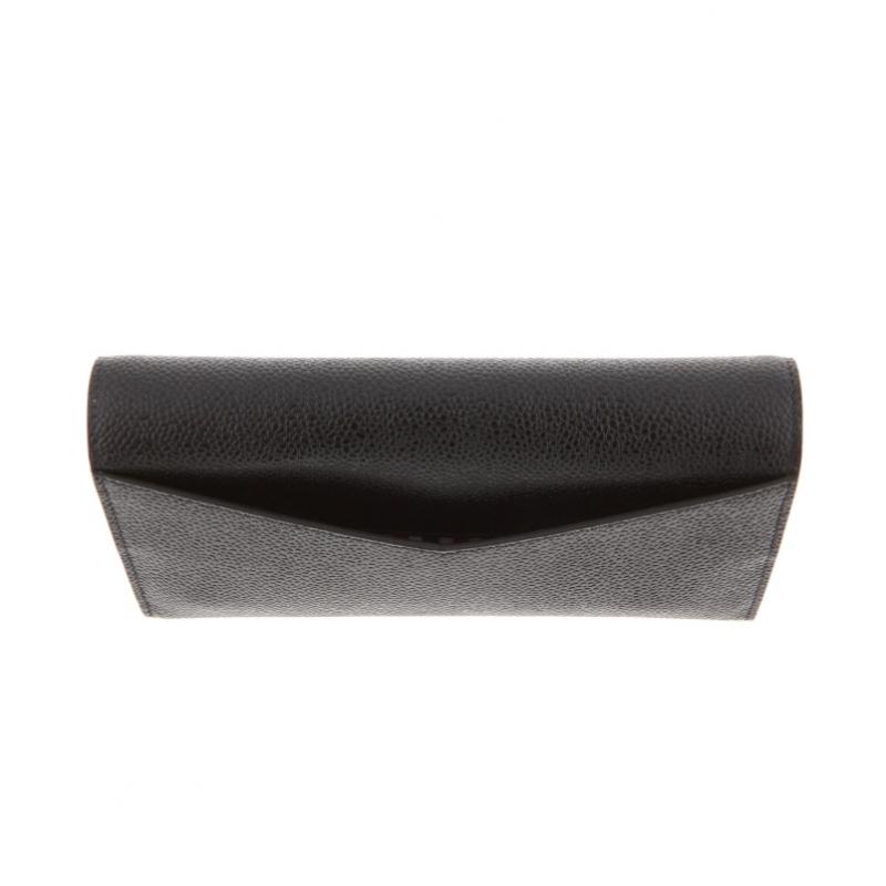 Thom Browne Pebble Grain Three Stripe Tab Long Wallet Faw065a 00198 001