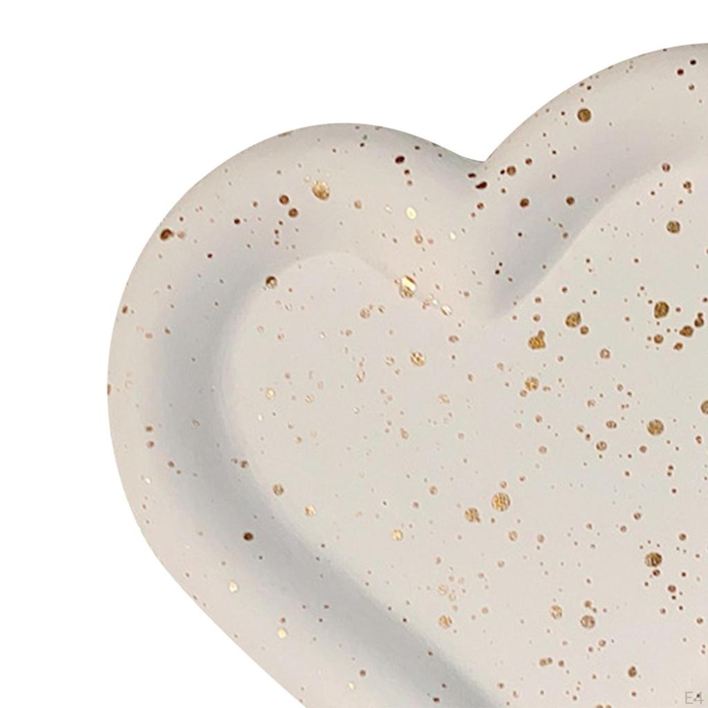 Decorative Tray Creative Shape Home Decor White Matte Jewelry Vanity Countertop Organizer