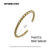 Double-layer Wire-wrapped Stainless Steel Gold-plated 18K Bracelet, High-quality Waterproof Silver Jewelry, Gift for Couples
