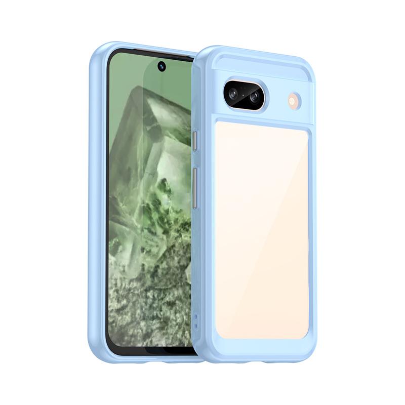Coque TPU Colorée Transparente pour Google Pixel 9 Pro pour Google Pixel 8A 8 Pro Housse de Protection Claire Antichoc Couverture de Protection Complète