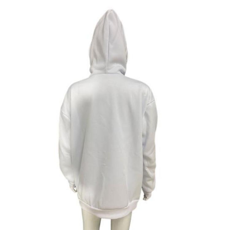 Warm Winter Hoodie Coat Unisex Thick Double Hooded Sweatshirt Jacket Loose Fit Casual Solid Color
